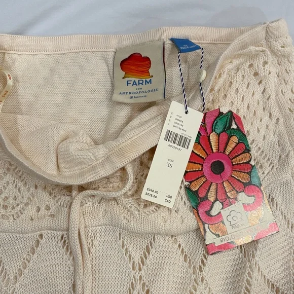 NWT Farm Rio x Anthropologie Crochet Maxi Dress - Picture 3 of 3